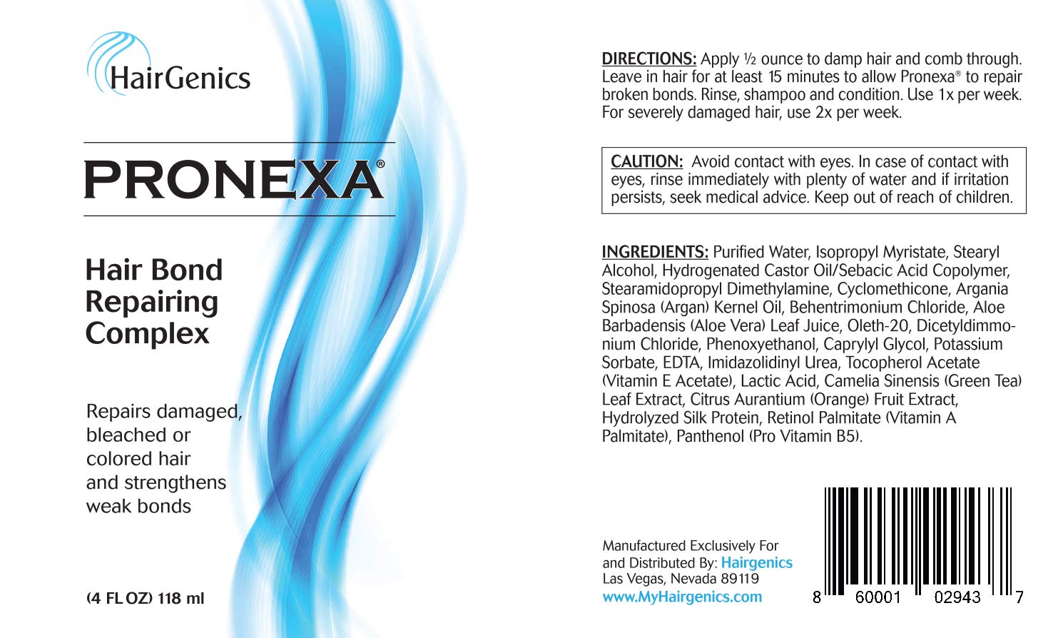 Pronexa Bond Repair Complex application jar shown for usage