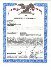 Pronexa Certified cosmetic manufacturer label in USA facilities