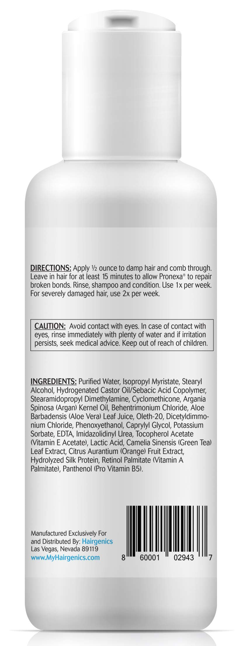 Pronexa Hair Bonder bottle side view for easy handling