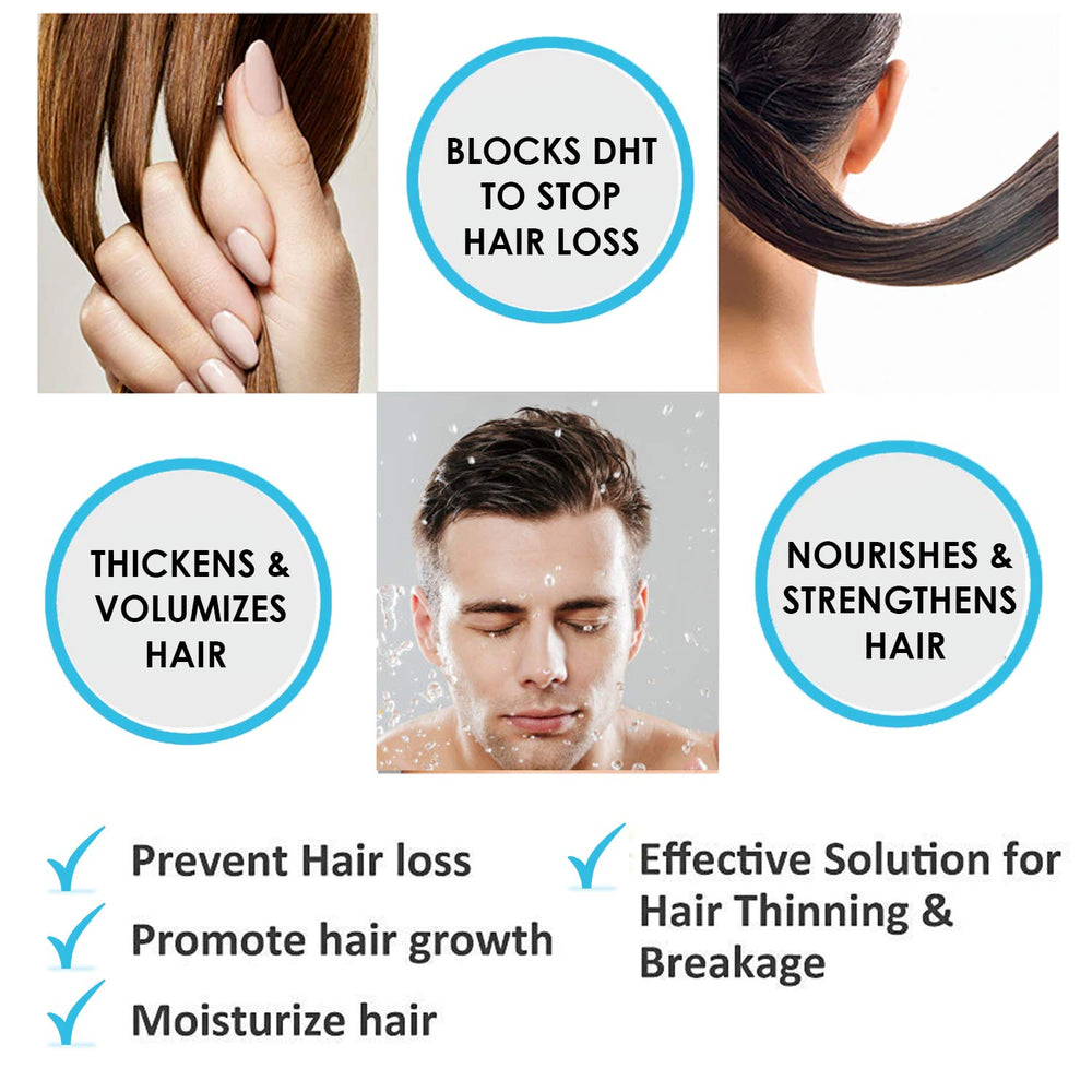 Pronexa Hairgenics clinical shampoo massaged into scalp during use for cleansing.