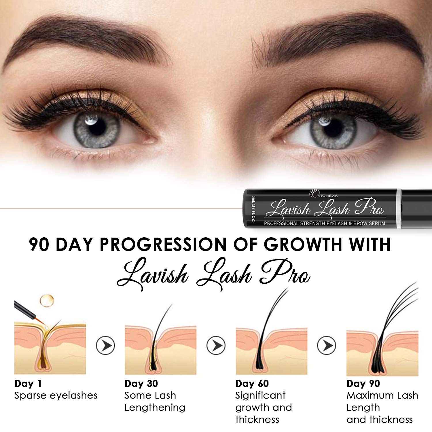 Lavish Lash Pro hypoallergenic and dermatologist-tested, designed for sensitive eyes.