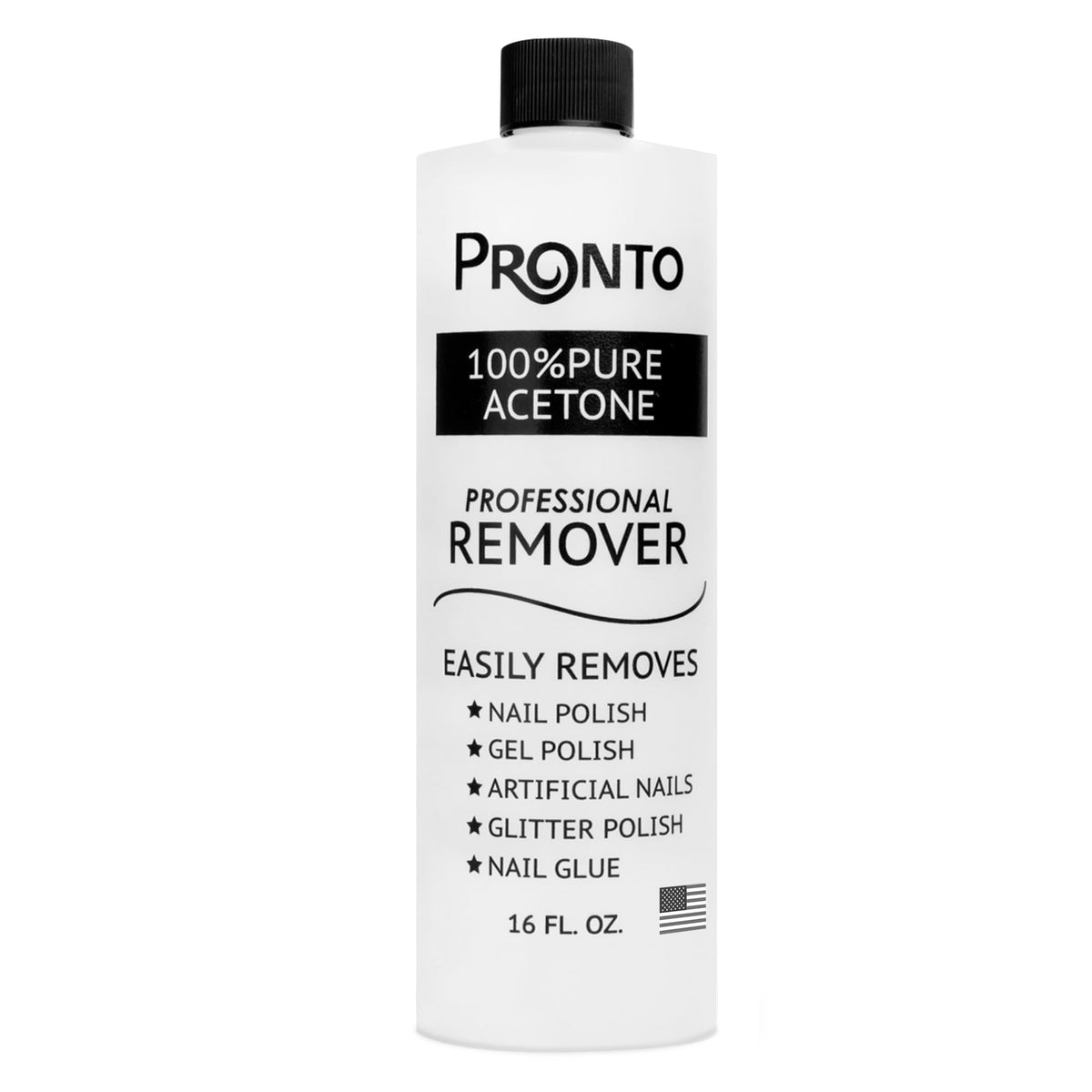 Pronto 100 percent acetone remover bottle pour for fast polish removal