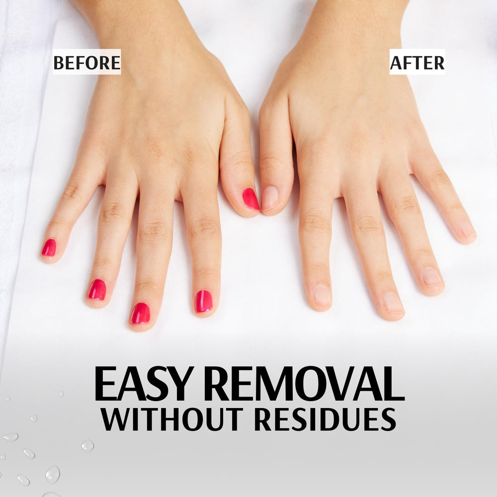 Pronto acetone remover on cotton ball for easy application