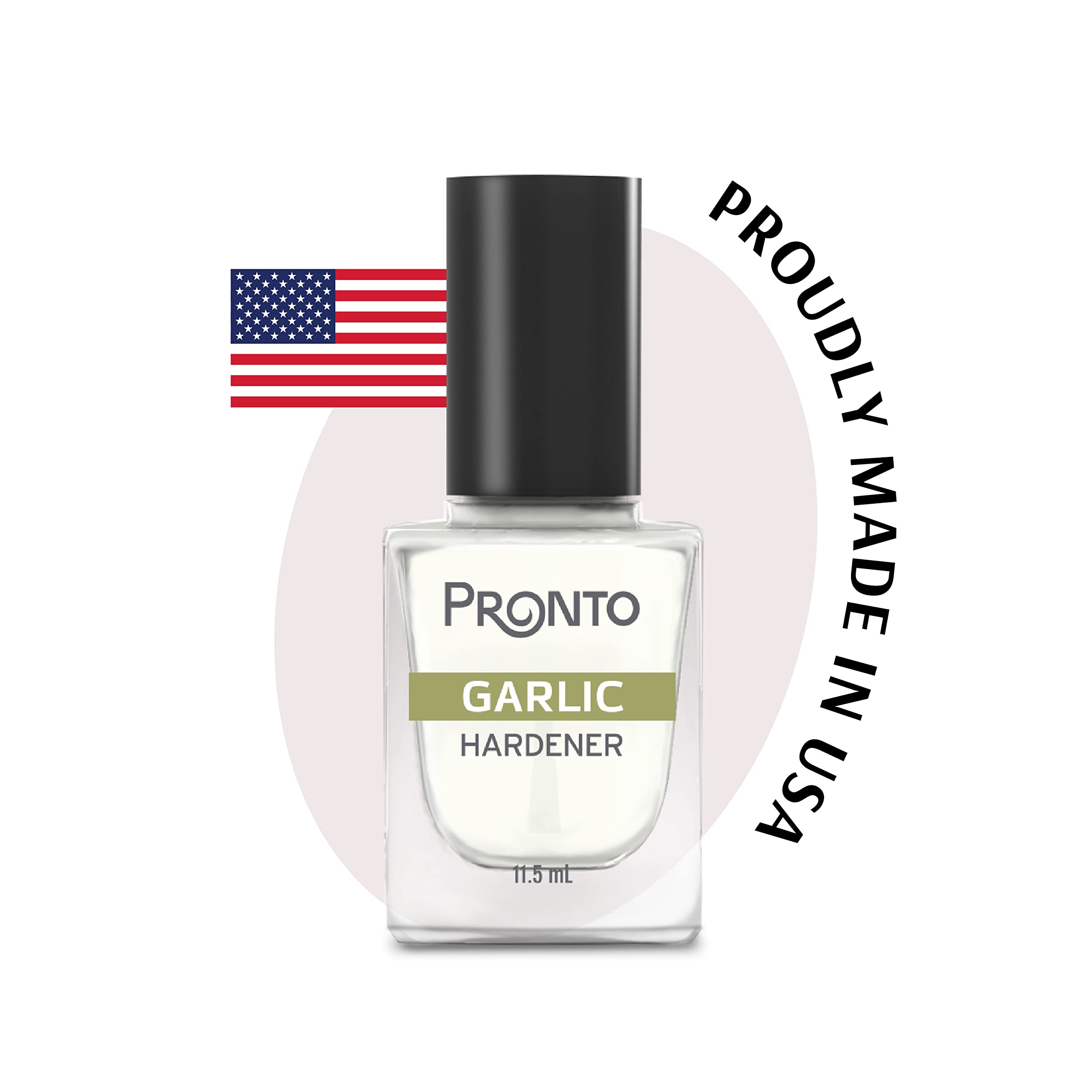 Pronto Garlic Hardener nails before brittle condition, ready for renewal