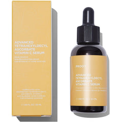 PROOT Tetrahexyldecyl Ascorbate Serum bottle suggesting hydration and glow