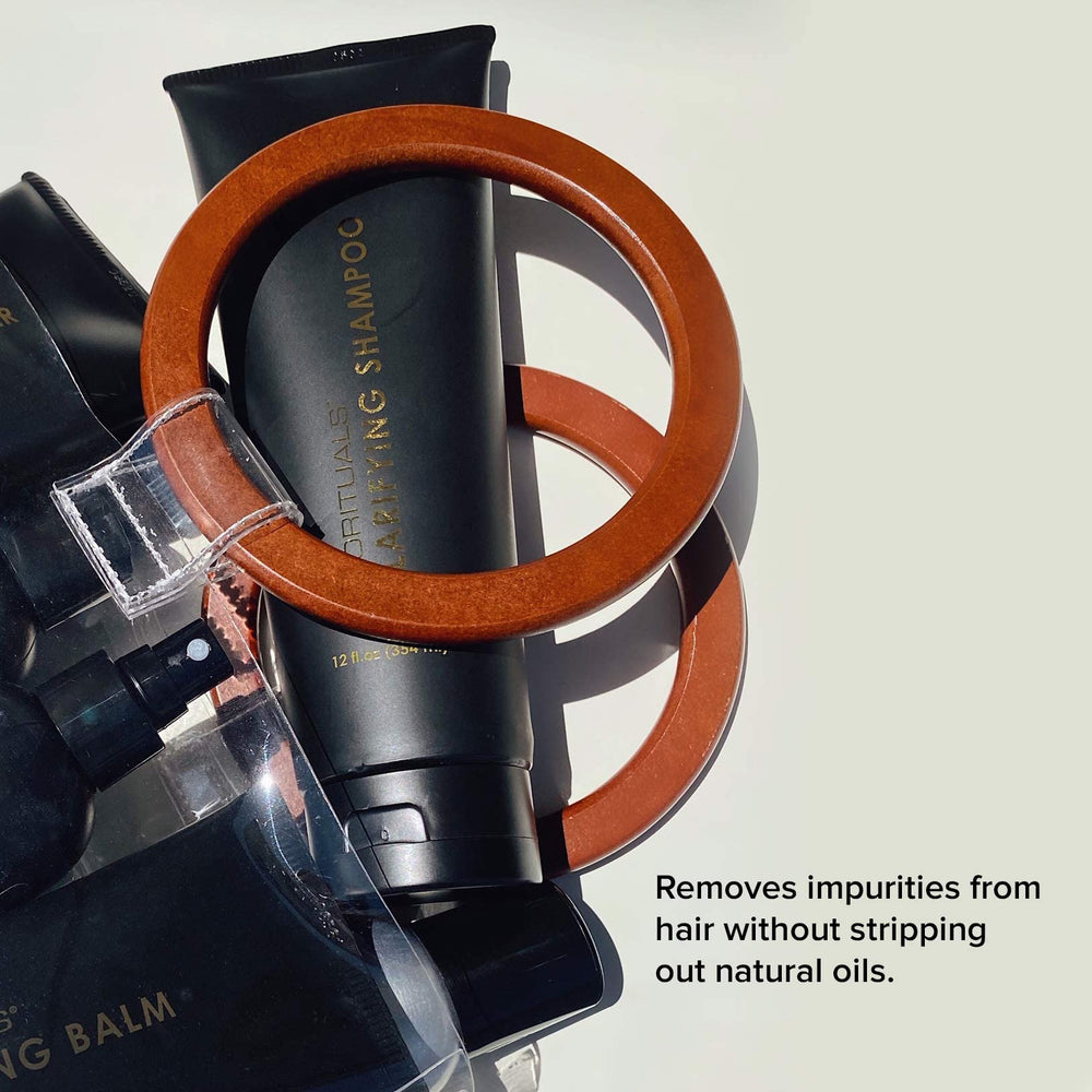 Prorituals Clarifying Shampoo removes impurities for shinier, healthier-looking curls.