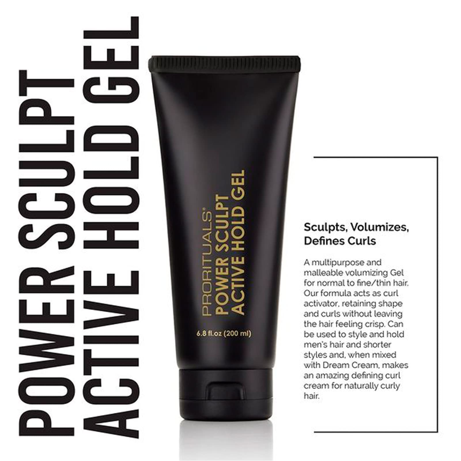 Hands applying Prorituals Active Hold demonstrate easy styling on-the-go.