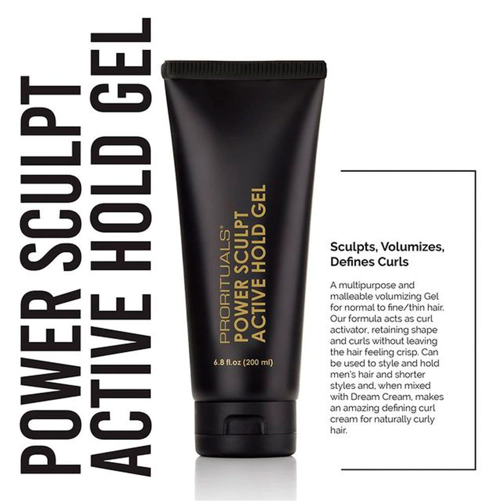 Hands applying Prorituals Active Hold demonstrate easy styling on-the-go.