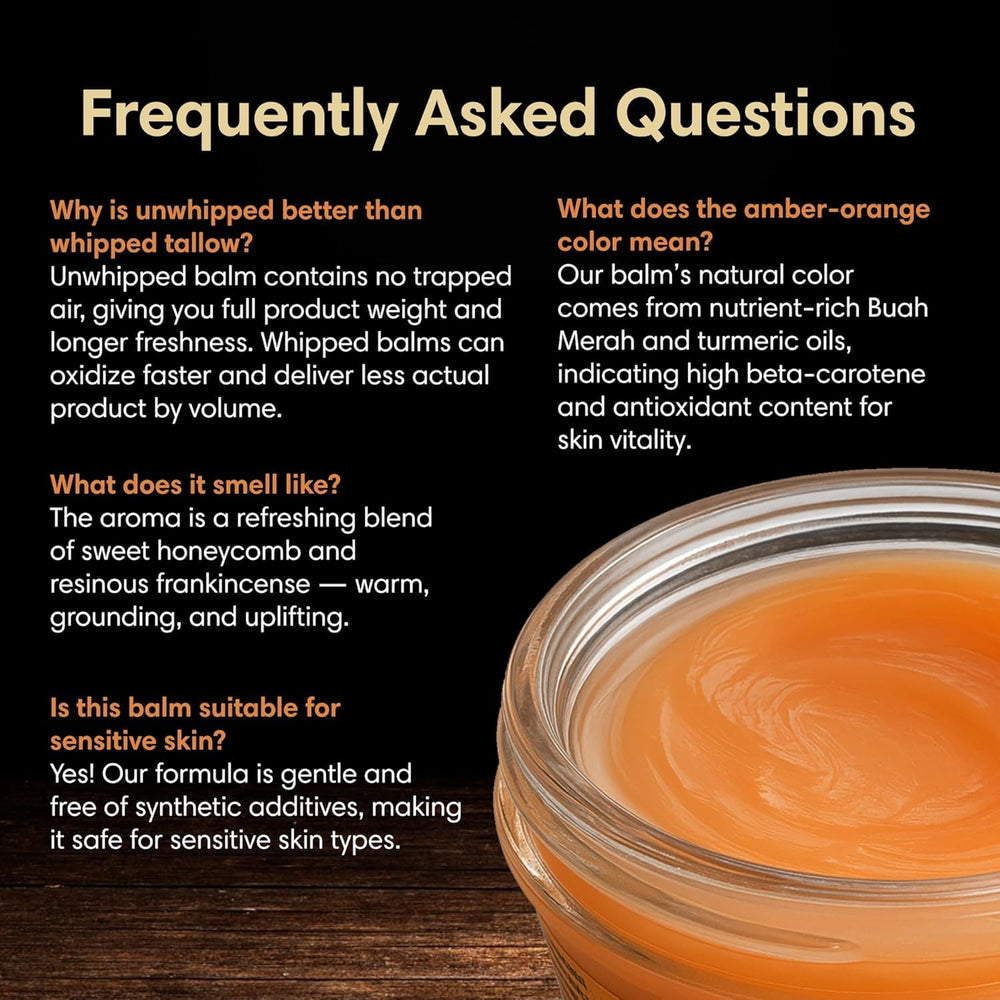 ProSeed Buah Merah and turmeric balm emphasizing antioxidant-rich nourishment.