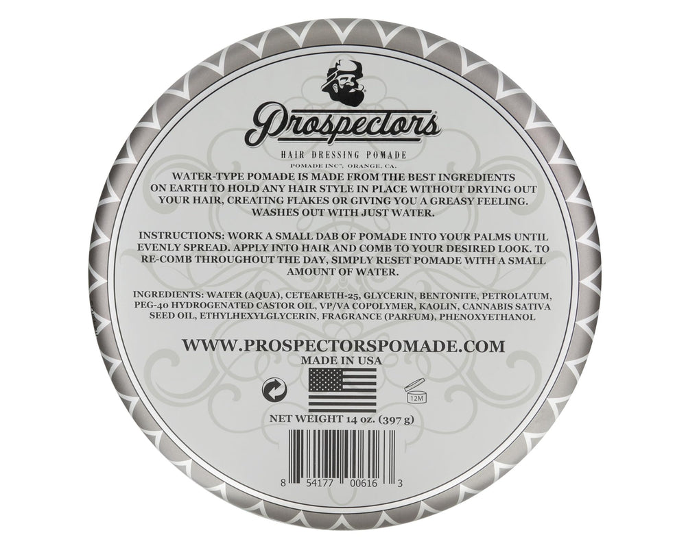 PROSPECTORS Coal Mine Matte Clay Pomade used to shape natural look.