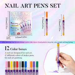 Complete set of 12 pens requires no extra tools.