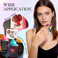 Water-based quick-dry formula dries naturally for easy DIY nails.