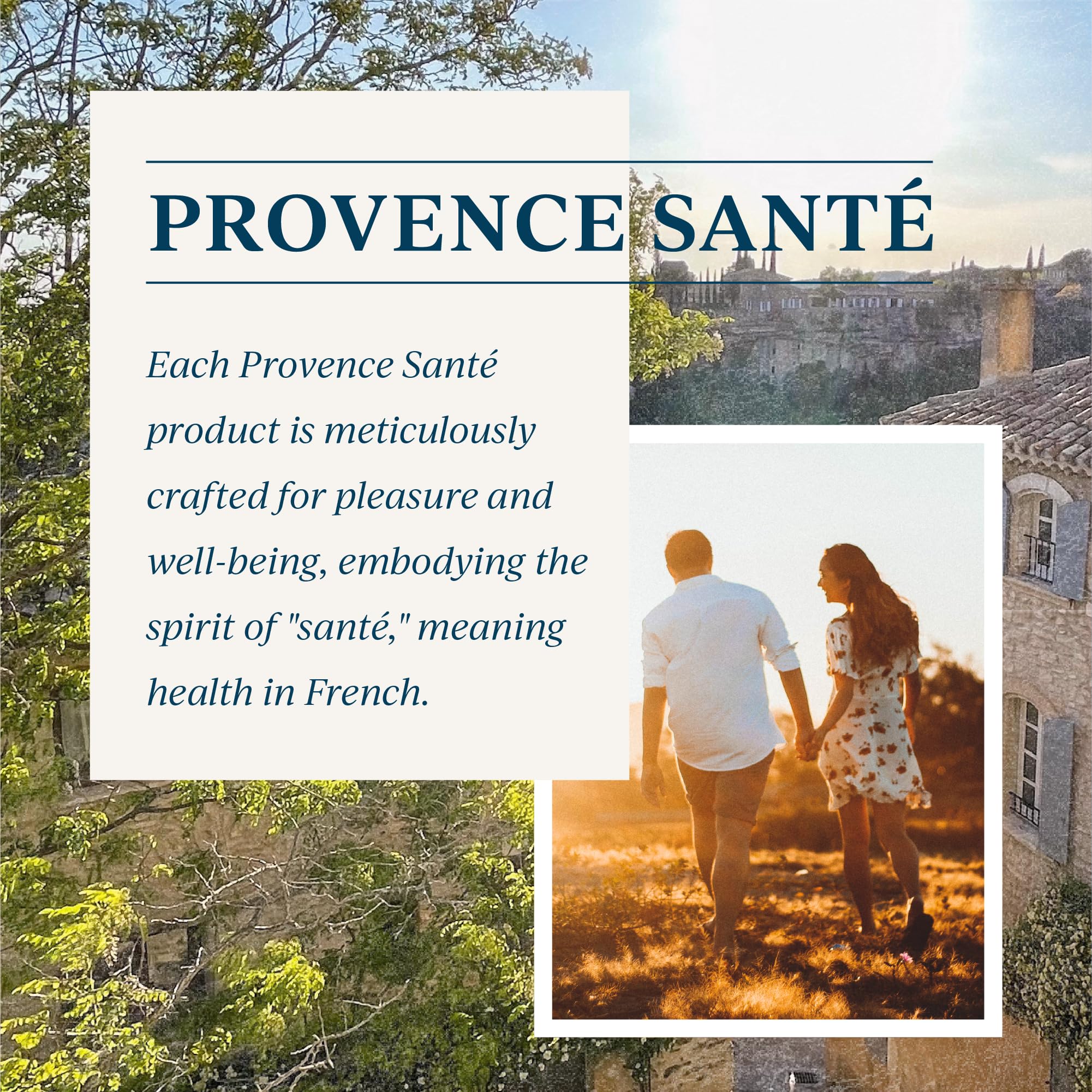 20 oz Provence Sante bath salt label emphasizing size and essence
