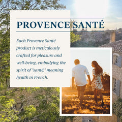 20 oz Provence Sante bath salt label emphasizing size and essence