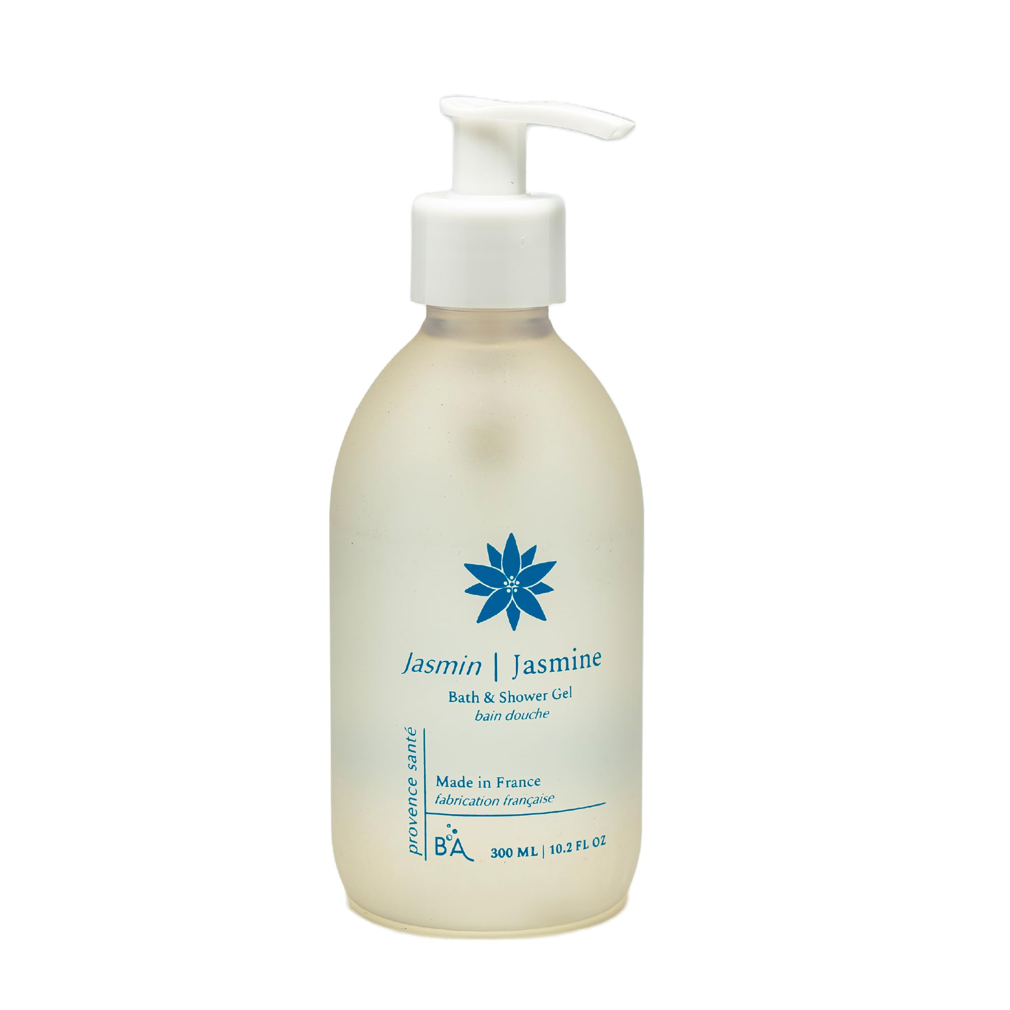 Provence Sante almond oil cleansing gel bottle front, moisturizing cleanse.