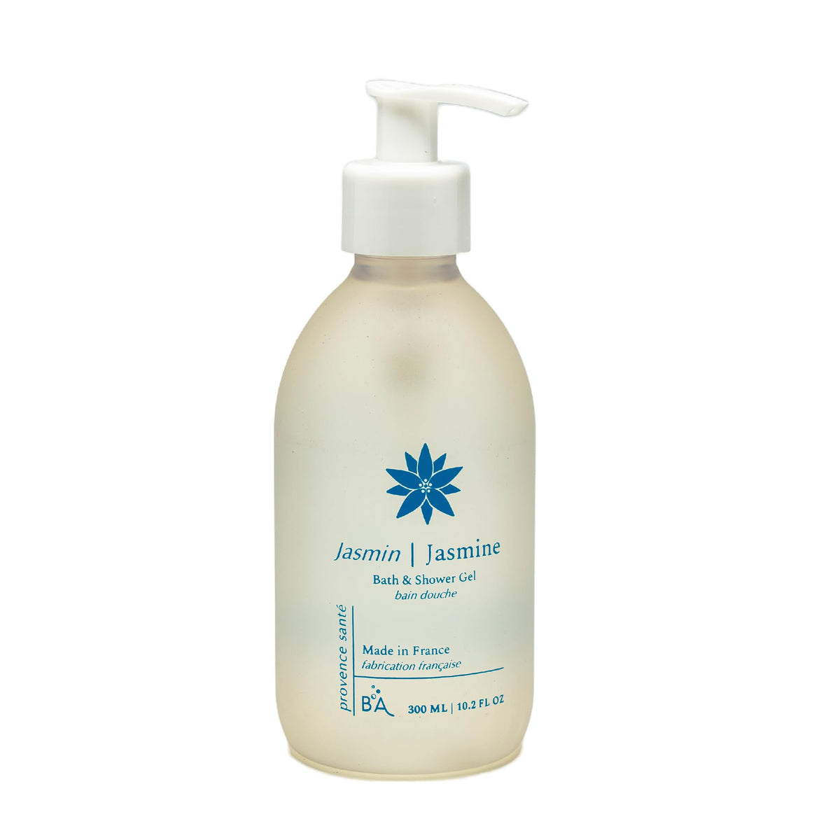Provence Sante almond oil cleansing gel bottle front, moisturizing cleanse.