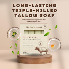PROVENCE ESSENTIALS The Rustic Lands olive oil rich lather nourishes and moisturizes deeply.