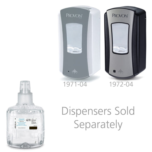 Provon LTX-12 in-use with touch-free dispenser for hygienic operation.