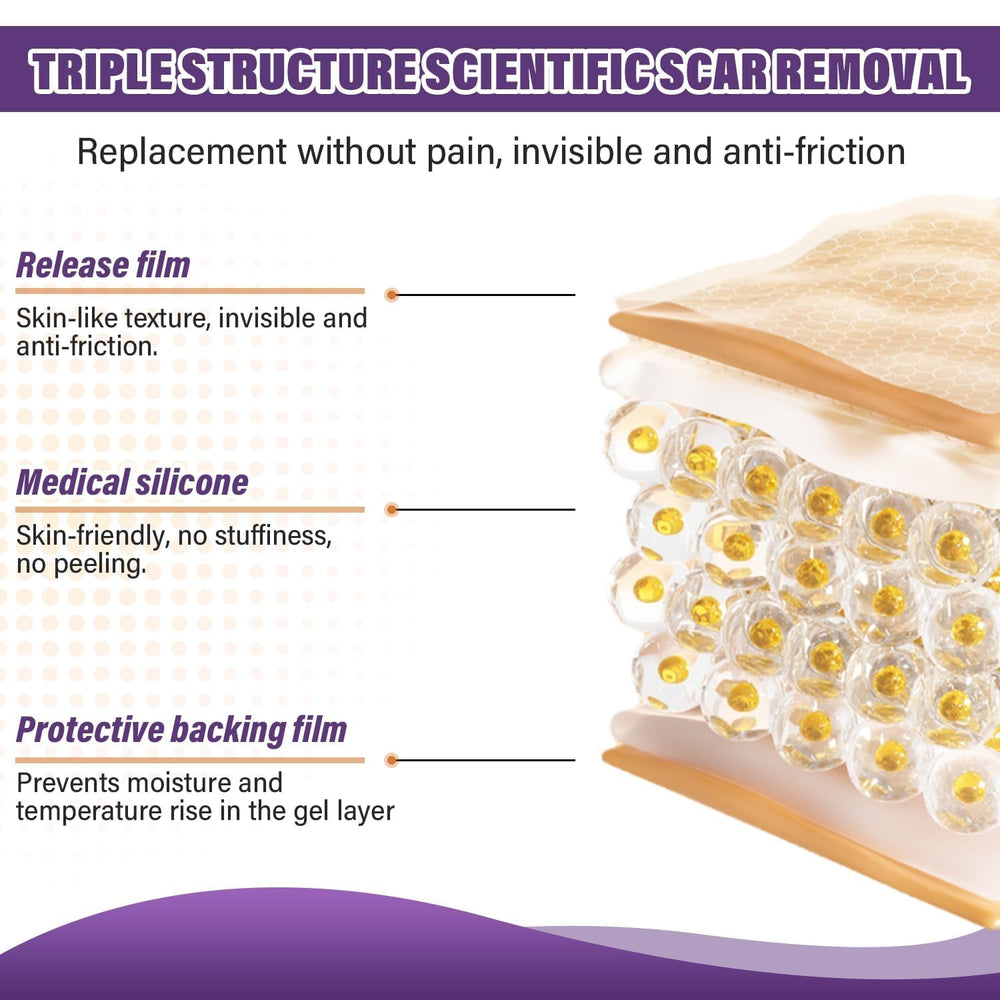 Psecici silicone scar sheets medical grade and skin friendly