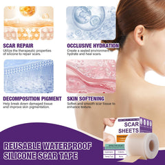 Psecici silicone scar sheets reusable and simple to clean