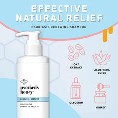 PSORIASIS HONEY ingredients with argan oil and aloe promote hair health