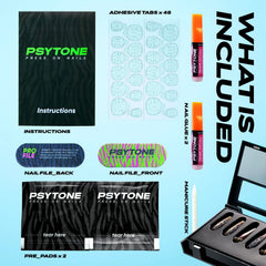 PSYTONE press-on nails offer reusable, natural-looking tips for quick touch-ups.