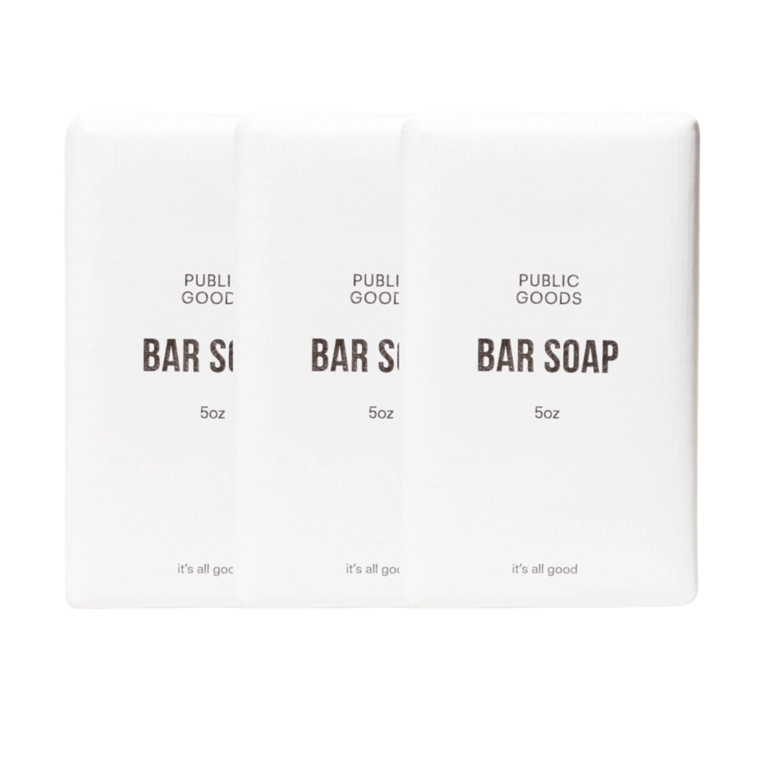 Public Goods 3-pack bar soap for hands and body with gentle cleanse