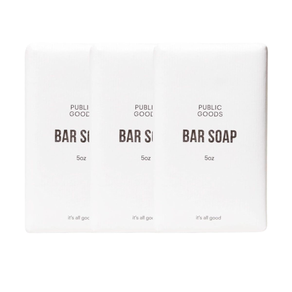 Public Goods 3-pack bar soap for hands and body with gentle cleanse