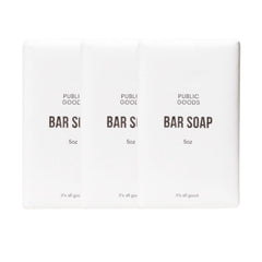 Public Goods 3-pack bar soap for hands and body with gentle cleanse