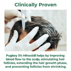 Pugbey biotin-enriched formula bottle supports nourished, healthier-looking hair.