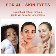Chin area being treated with the remover for smooth skin