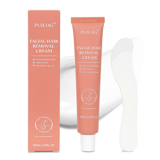 PUILOG hair removal cream for sensitive facial skin delivers quick, painless removal.