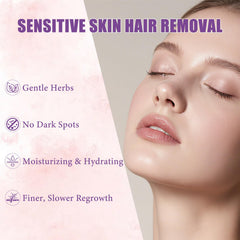 PUILOG formula containing hyaluronic acid and aloe hydrates while removing hair.