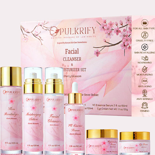 Pulkrify Cherry Blossom Cleanser bottle for gentle daily cleansing