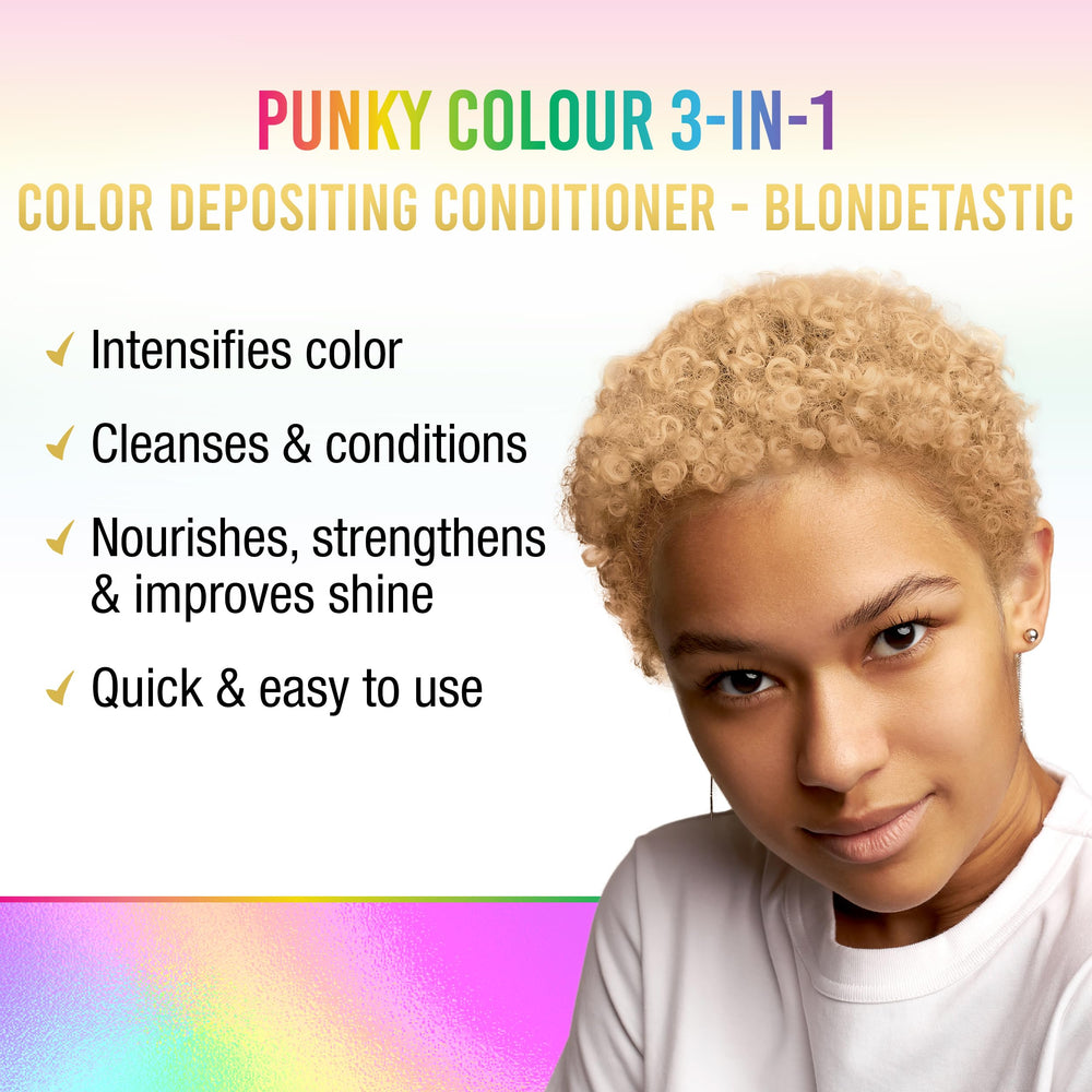 Punky Blondetastic close-up of creamy lather indicating gentle cleansing and moisture.