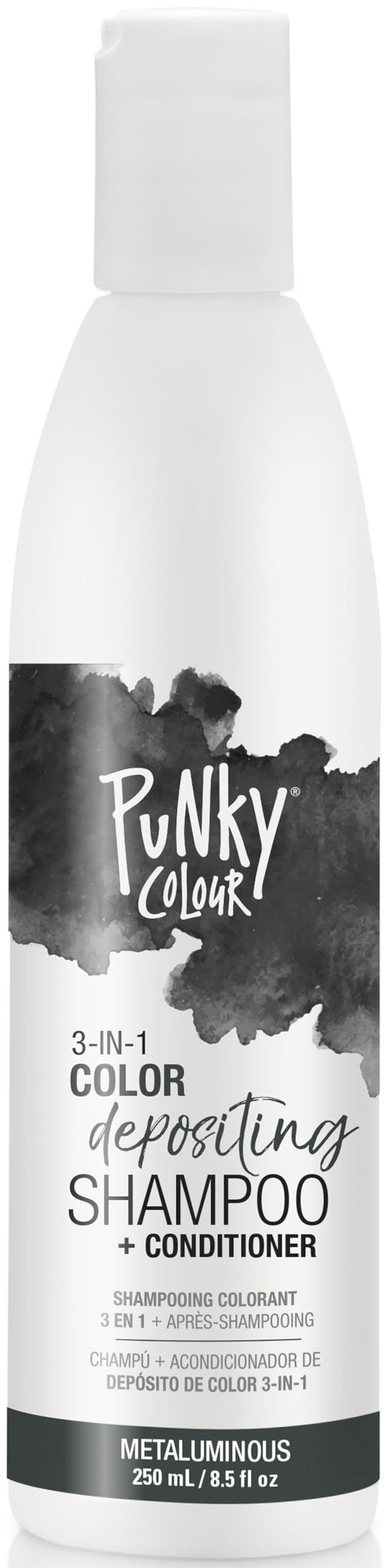 Punky Colour 3-in-1 bottle pours, illustrating the color-depositing formula.
