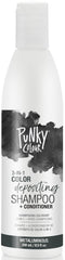 Punky Colour 3-in-1 bottle pours, illustrating the color-depositing formula.