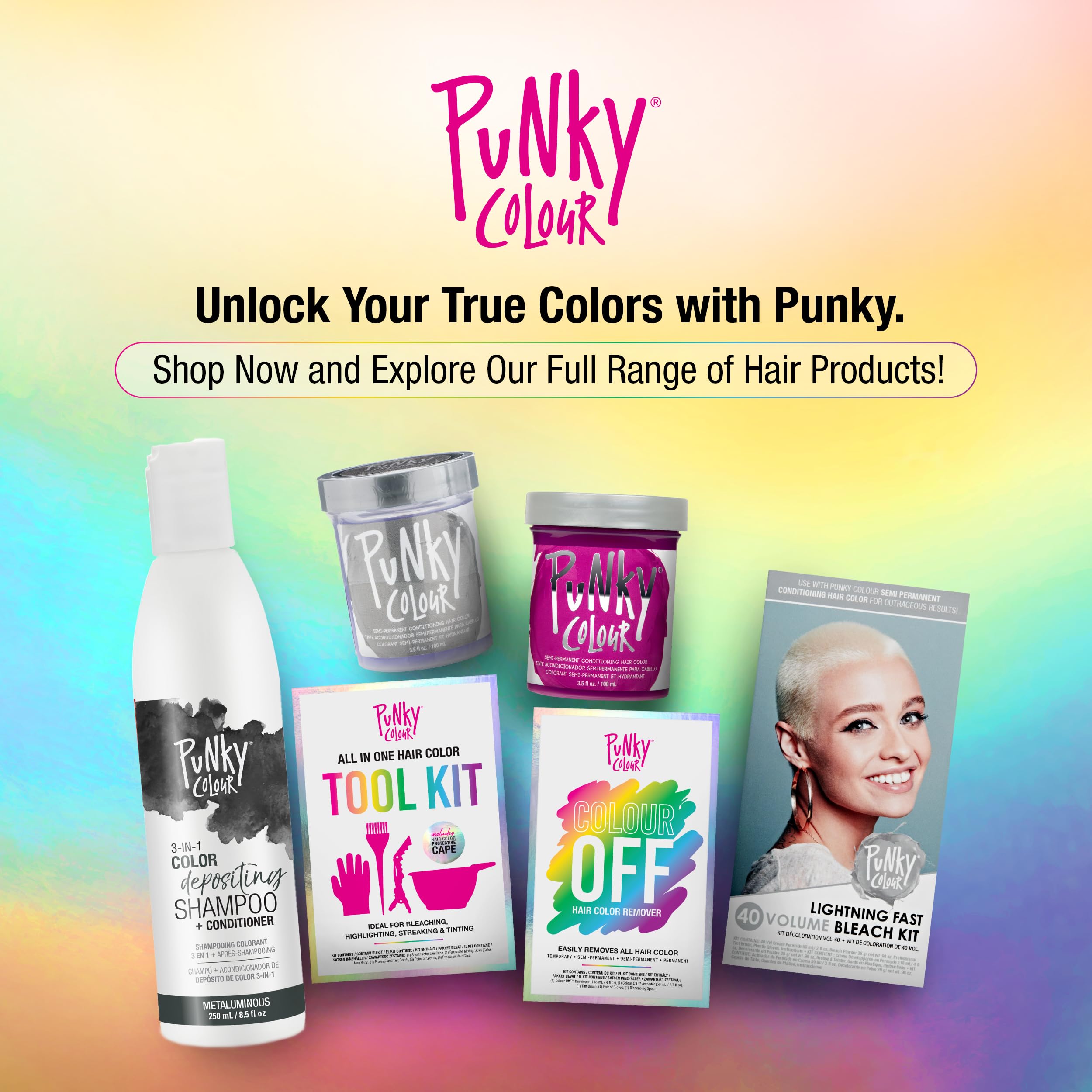 Punky Colour 3-in-1 finish leaves hair soft.