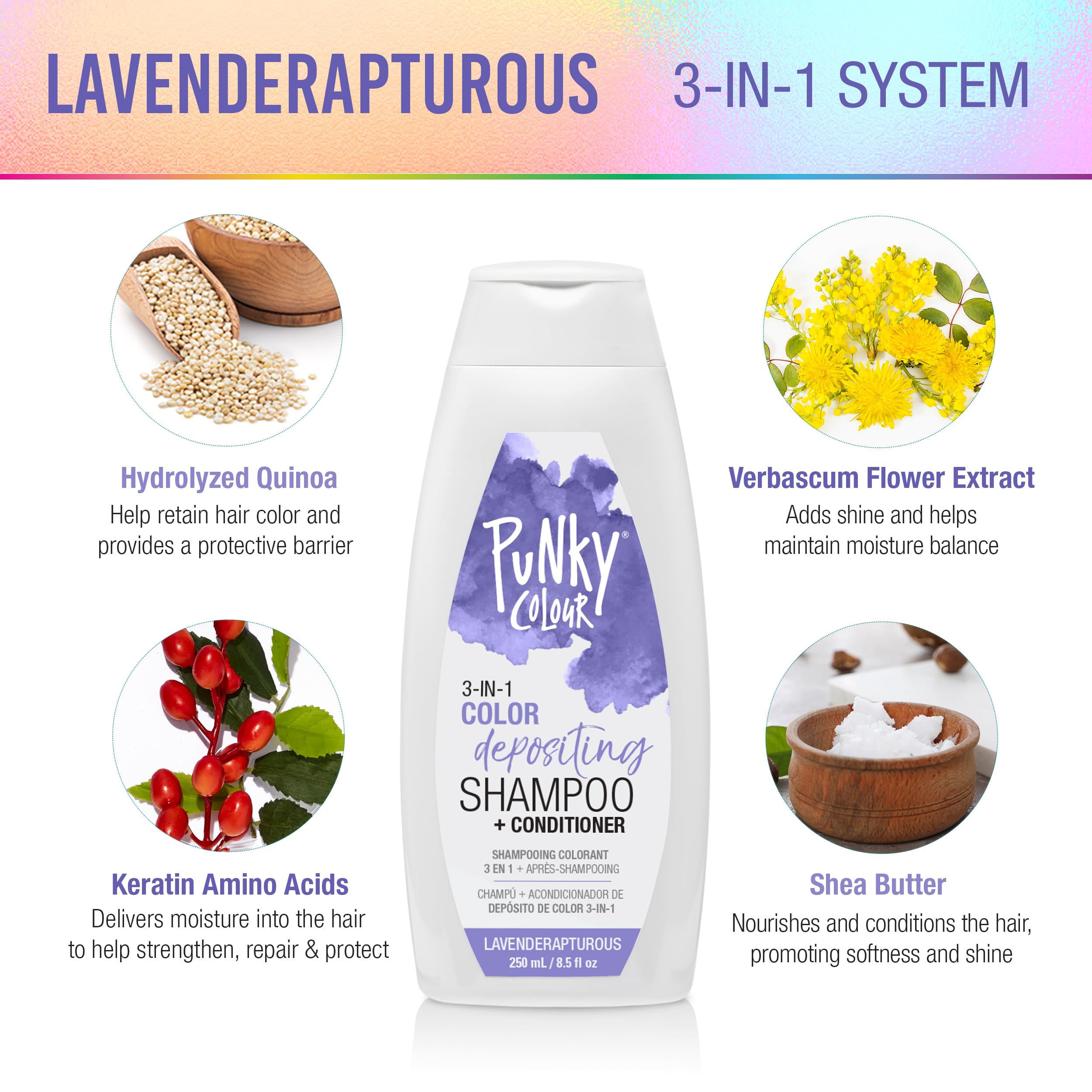 Punky Colour Lavenderapturous application swatch highlights pigment-rich formula