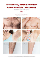 PUPUPE on leg for fast, silky-smooth hair removal results.