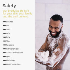 Puracy Body Wash calming-scent-coconut-vanilla evokes soothing shower experience.