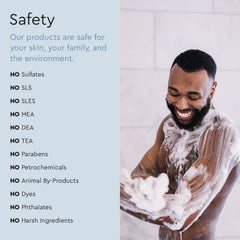 Puracy Body Wash lifestyle scene shows refreshing daily ritual with the Awake scent.