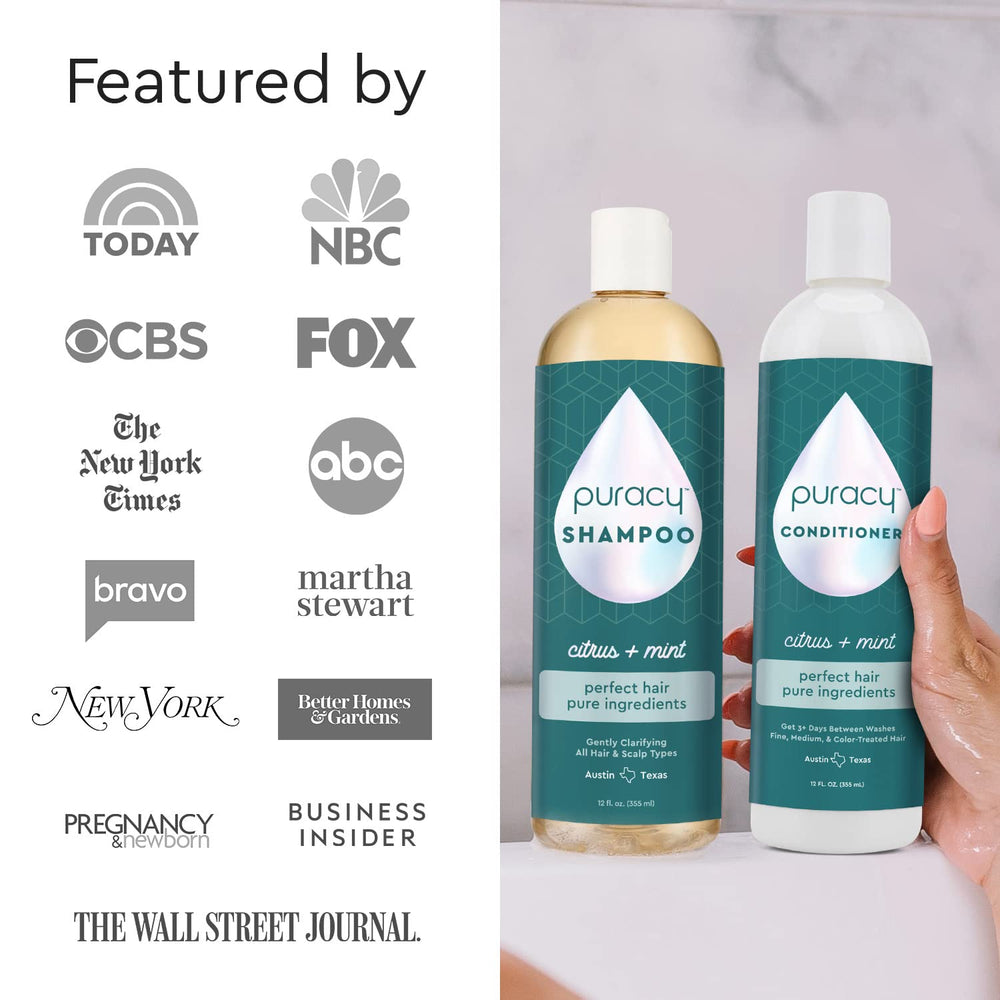 Puracy conditioner after use yields silky, manageable hair