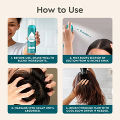 Puracy dry shampoo volumized hair after spray in real life.
