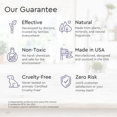 Product packaging indicates lavender-vanilla scent and plant-based formula
