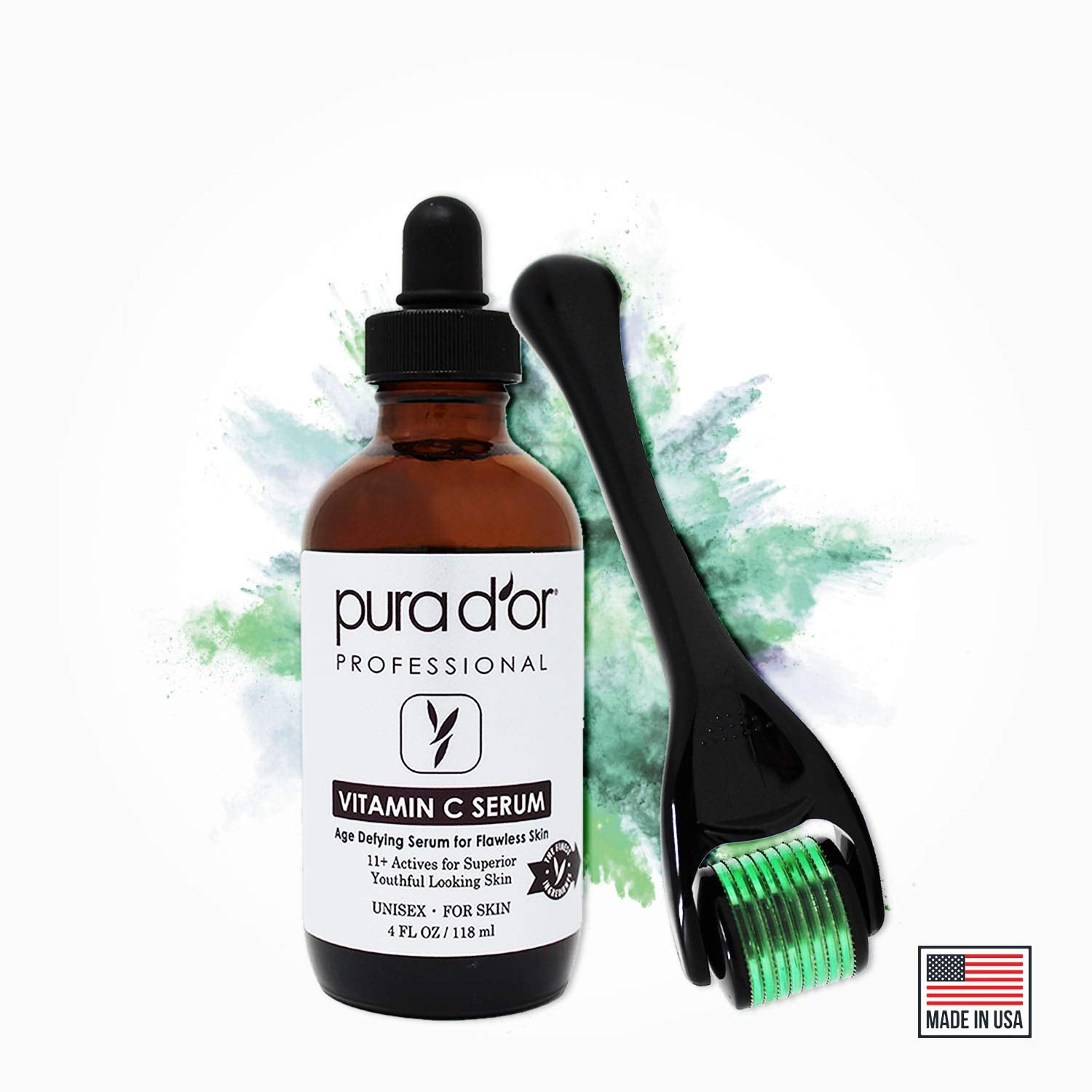 PURA D'OR skin care kit packaging for daily routine