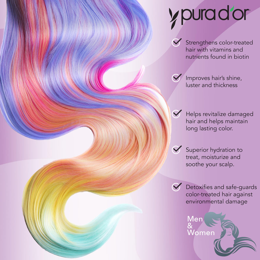 PURA D'OR Color Harmony bamboo-keratin ingredients spotlight for hair strength