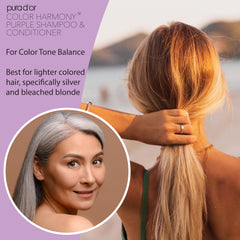 PURA D'OR Color Harmony color-treated hair care setup on shelf