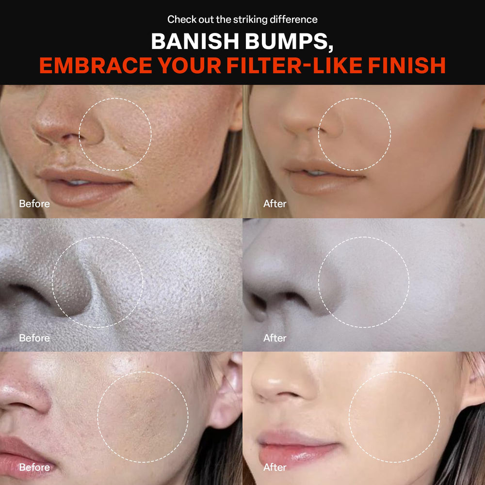 Purcell glass-skin finish with dewy radiance and softer-looking pores