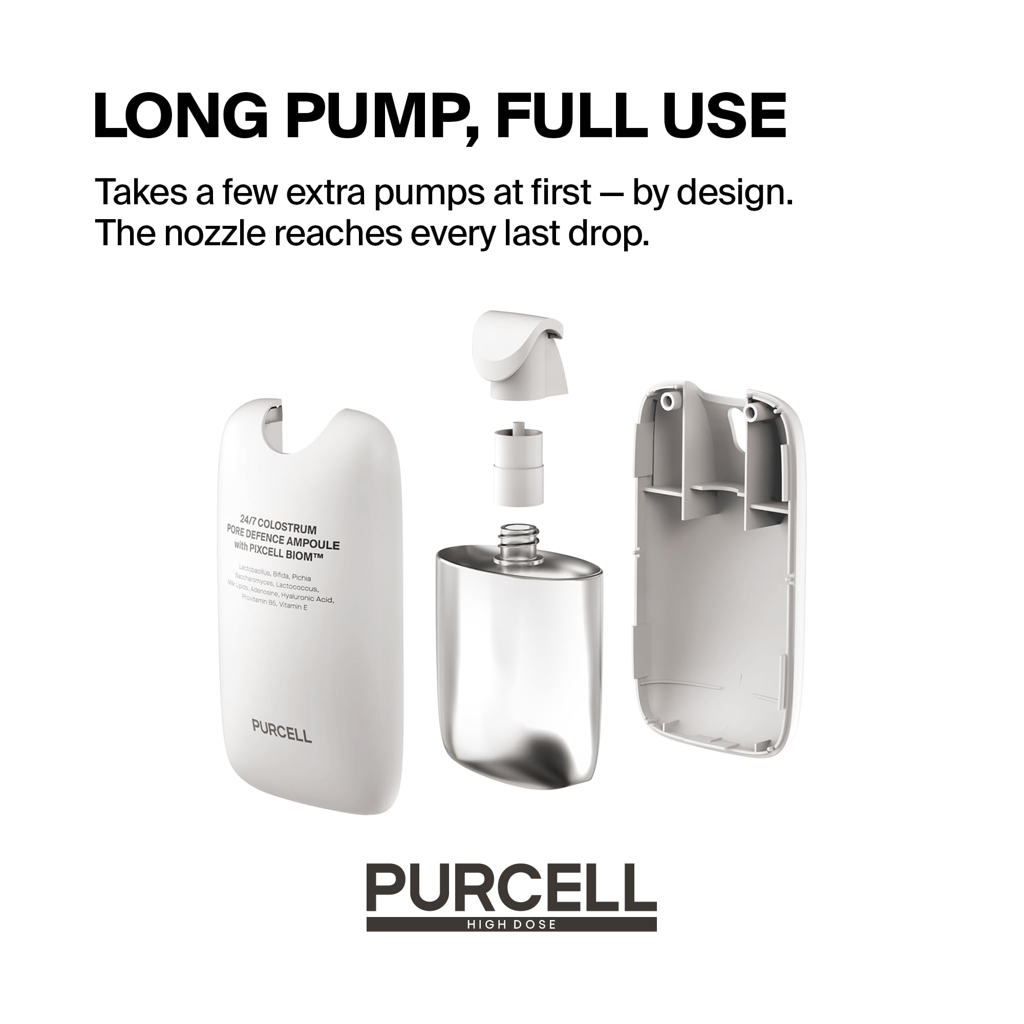 PURCELL 24/7 Colostrum Ampoule Mist pink packaging designed for daily use